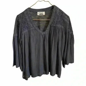 Cage Brand Dark Gray Top Size Medium